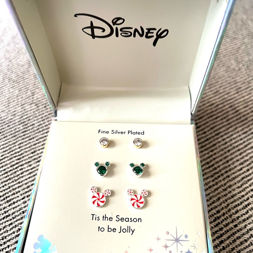 Disney °O° Mickey Mouse LA rocks  ‘tis the season to be jolly earrings t…